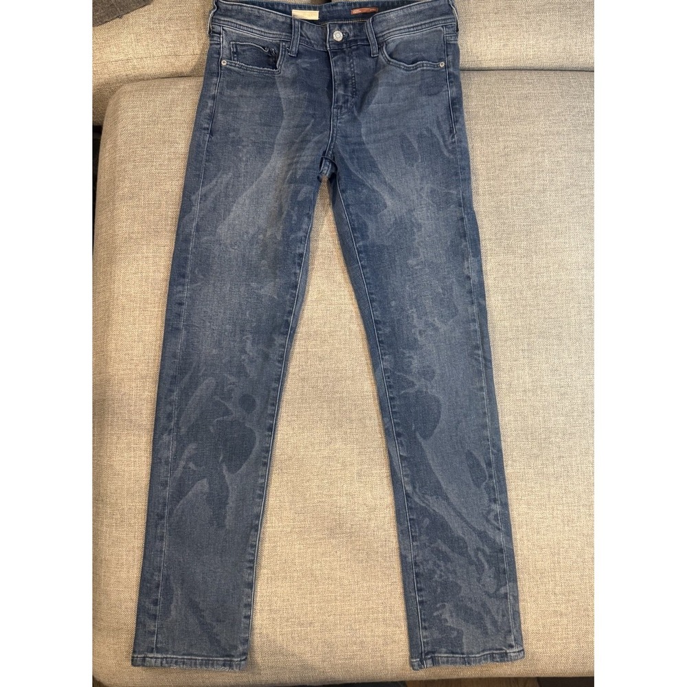Pilcro Anthropologie Jeans Womens 28 Tall Straight Leg Stretch Denim